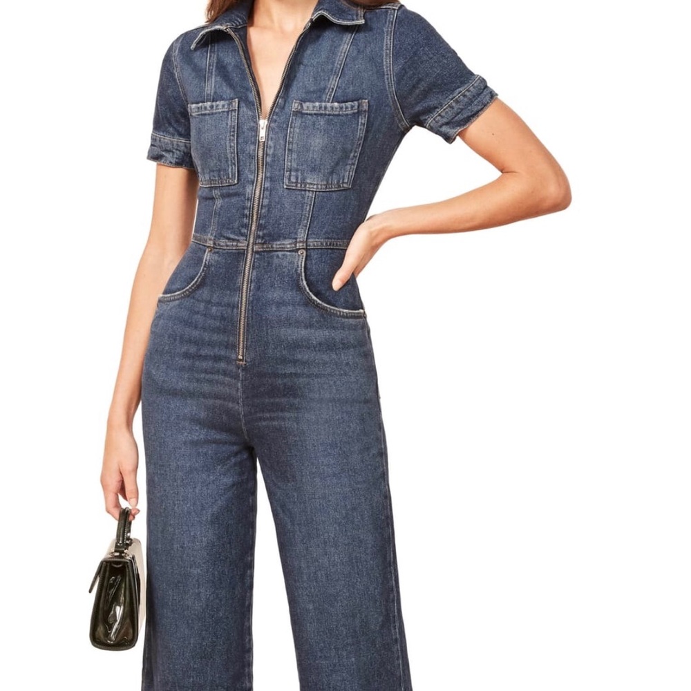 Reformation Denim Jumpsuit